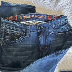 Rock revival men’s jeans